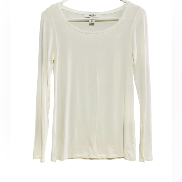 White House Black Market Tops - WHBM/Basic shirt long sleeve/white color/Size XXS